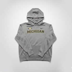 Nike Gray Hoodie with Michigan Logo